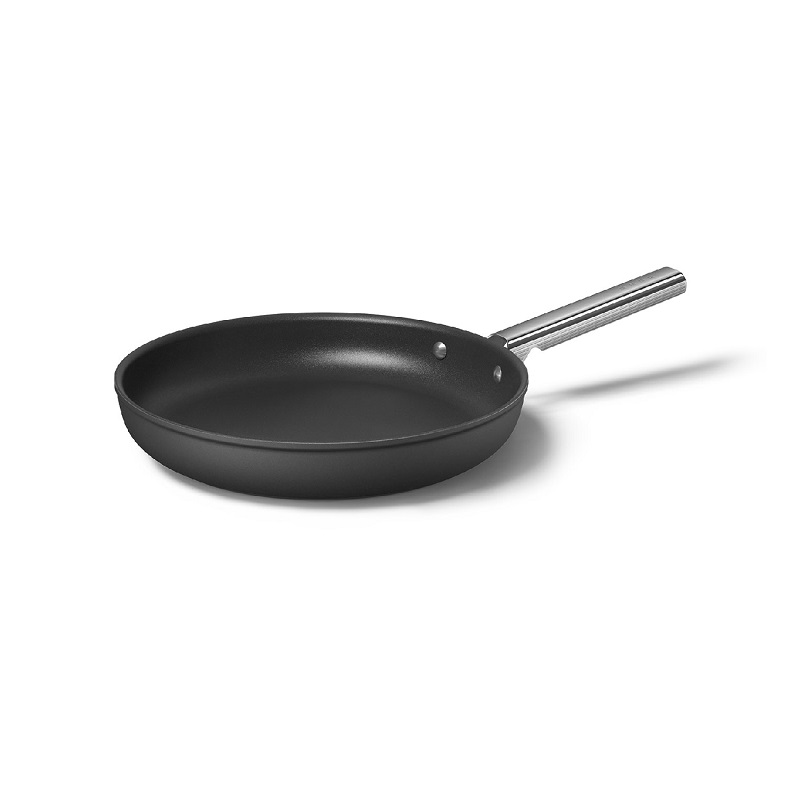 SMEG CKFF3001BLM Kitchenware, Cookware, Frypan 30cm, 50's Style (Black)